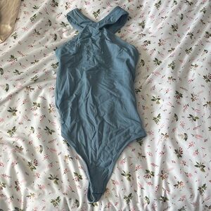Babaton Blue Bodysuit